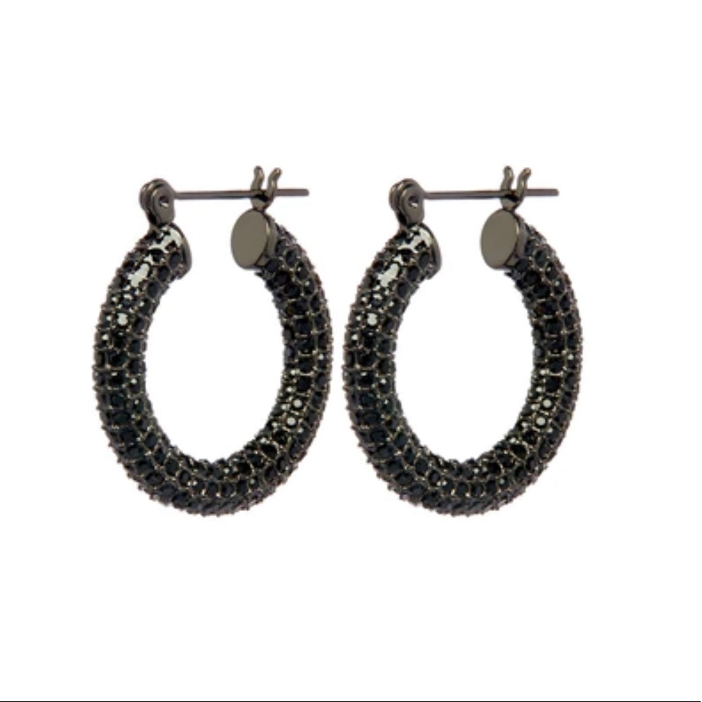 Luv Aj Pave Amalfi Baby Hoops- Black